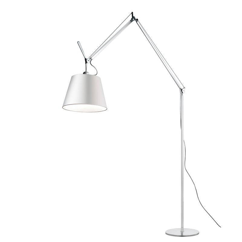 Artemide :: Lampa podłogowa Tolomeo Mega ze ściemniaczem srebrna śr. 36 cm