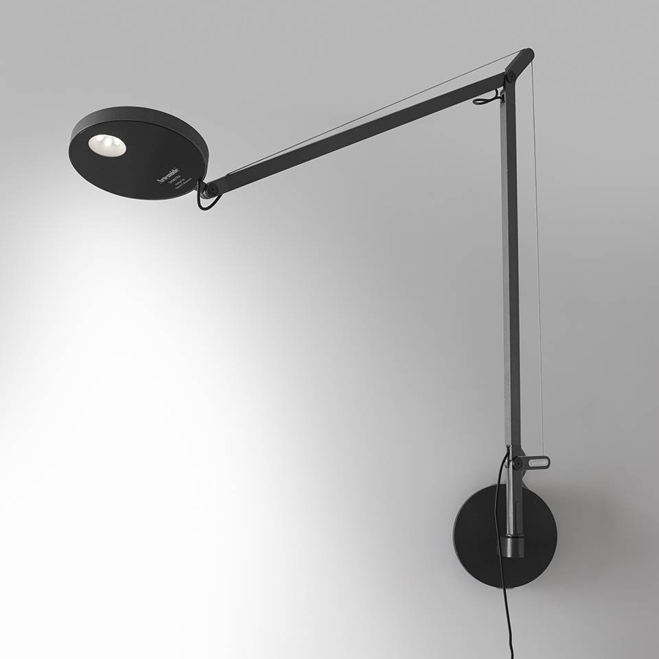 Artemide :: Lampa ścienna / kinkiet Demetra Led szary szer. 63,5 cm