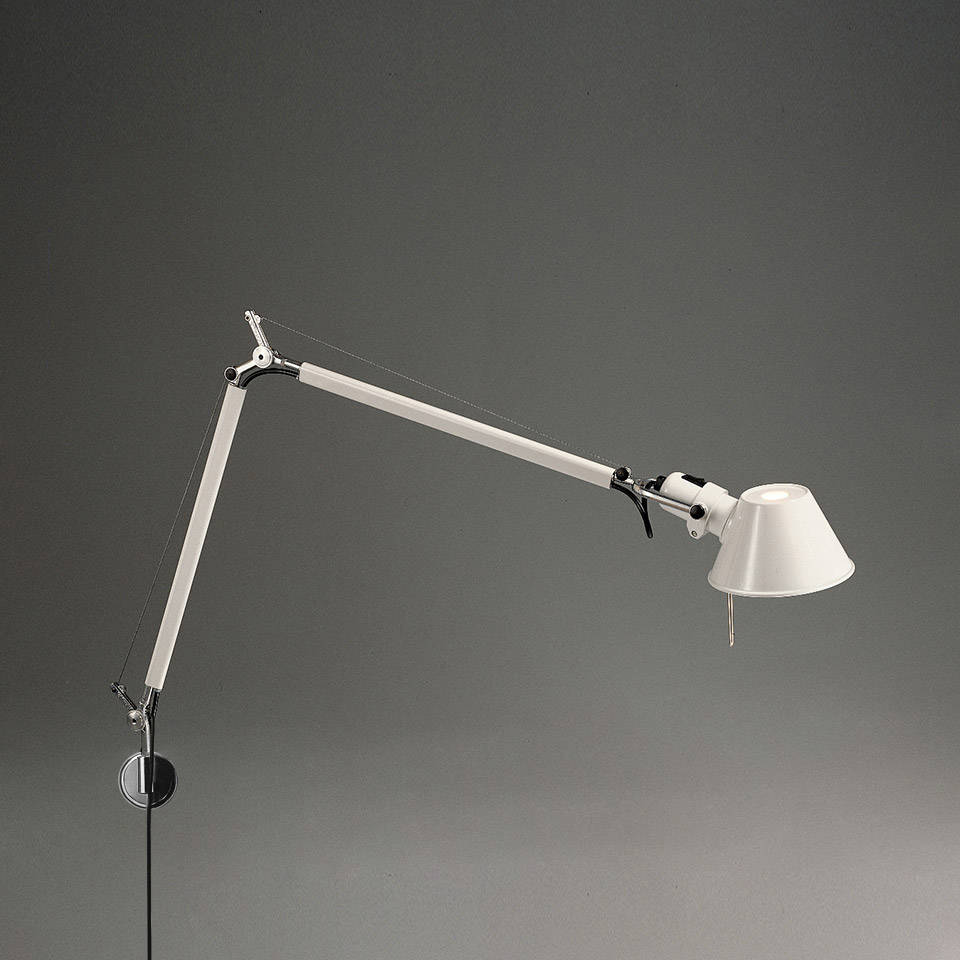 Artemide :: Lampa ścienna / kinkiet Tolomeo Mini biały szer. 71 cm