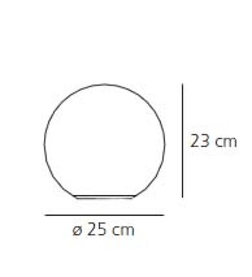 Artemide :: Lampa stołowa Dioscuri biała śr. 25 cm