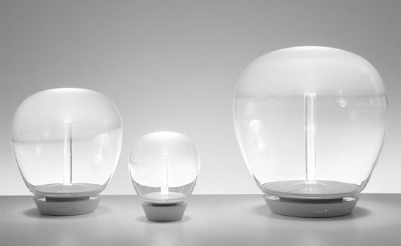 Artemide :: Lampa stołowa Empatia szklana transparentna śr. 16cm