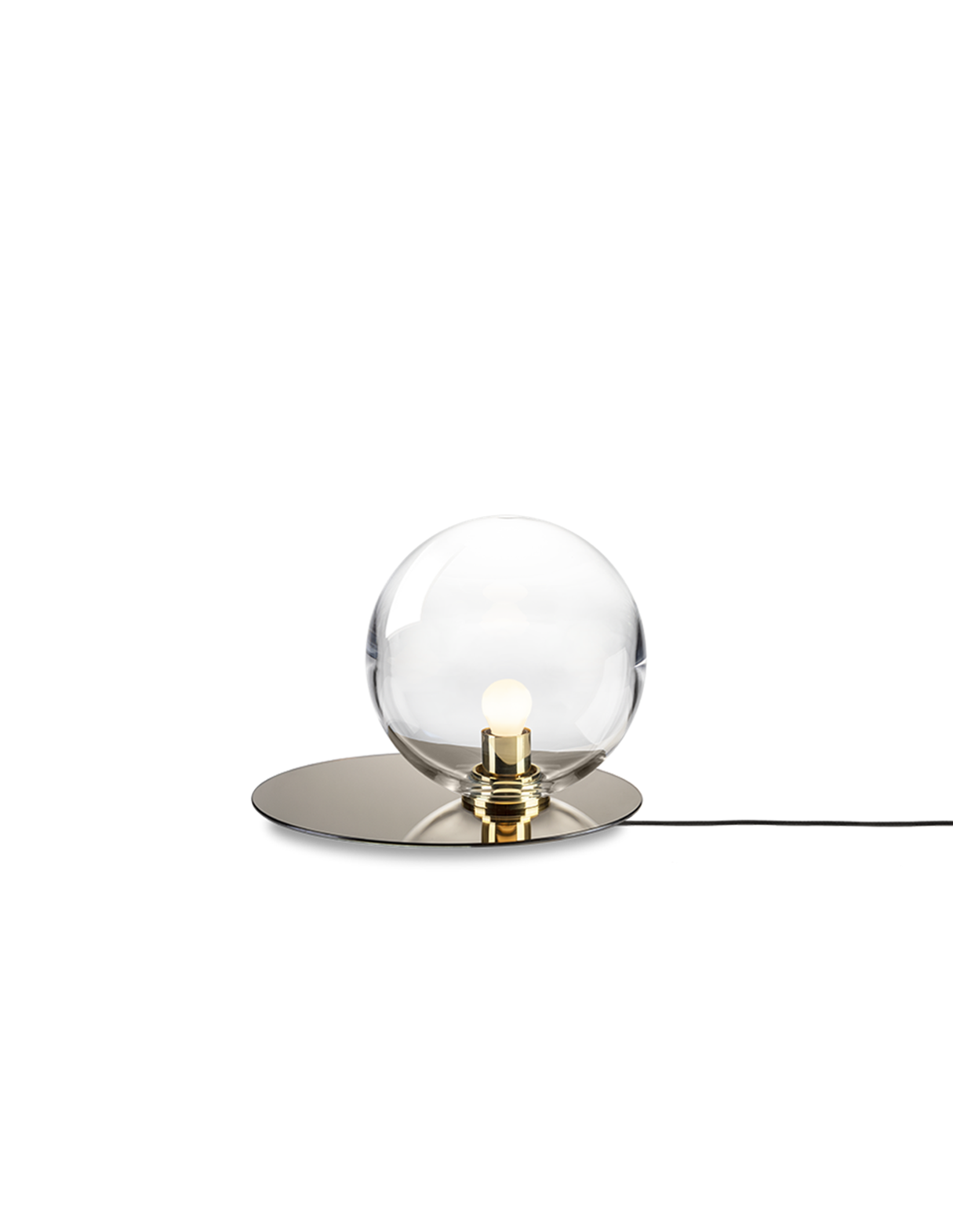 Bomma :: Lampa stołowa Umbra transparentna śr. 35 cm