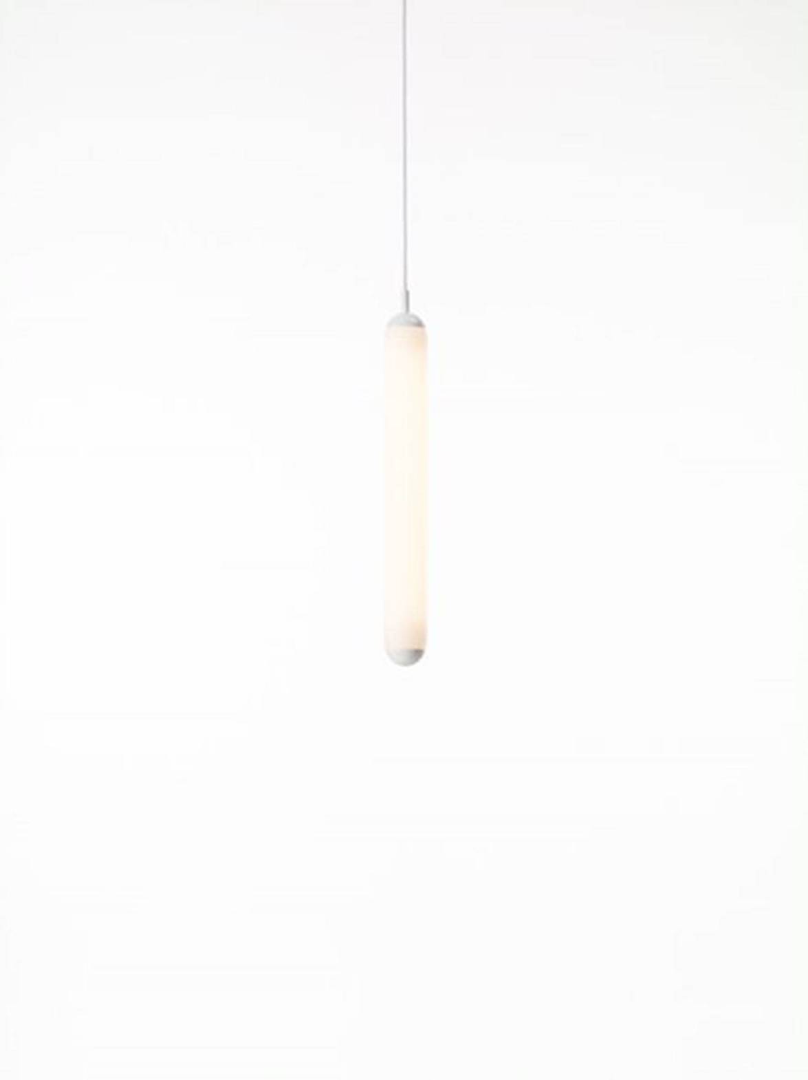 Brokis :: Lampa wisząca Puro Solo Vertical srebrna wys. 63 cm