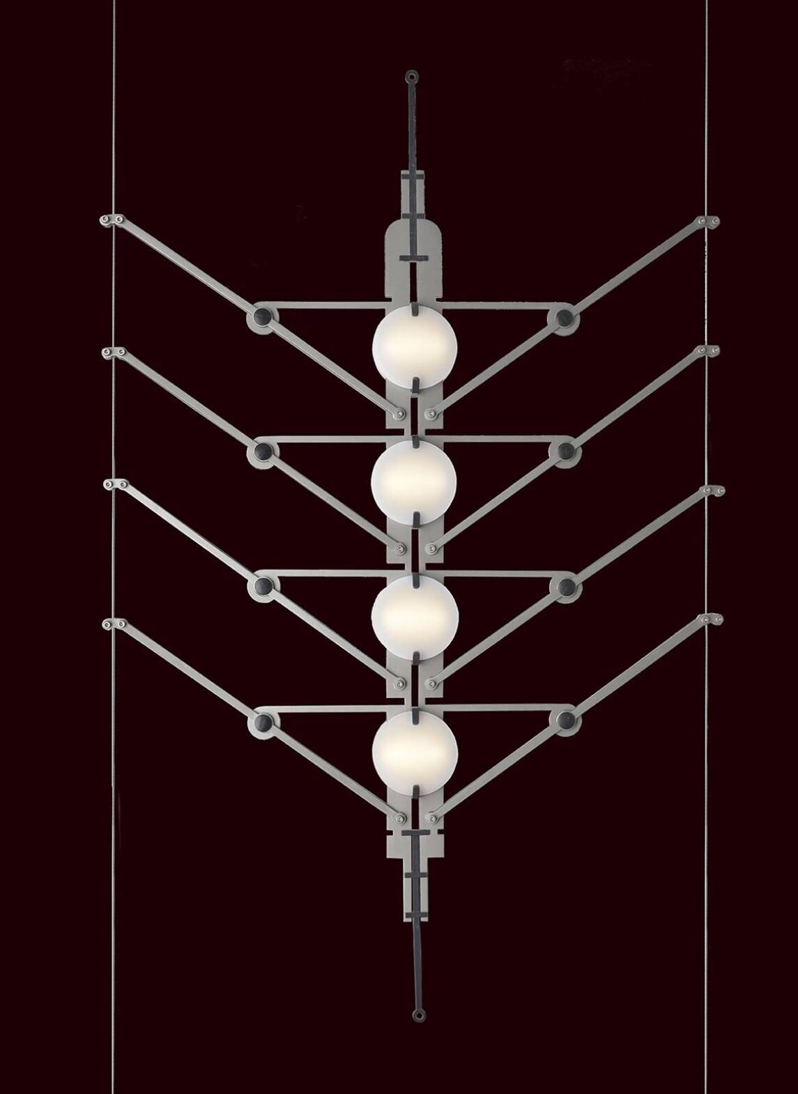 DCW:: Lampa modułowa VVV 12 modułów złota szer. 40 cm