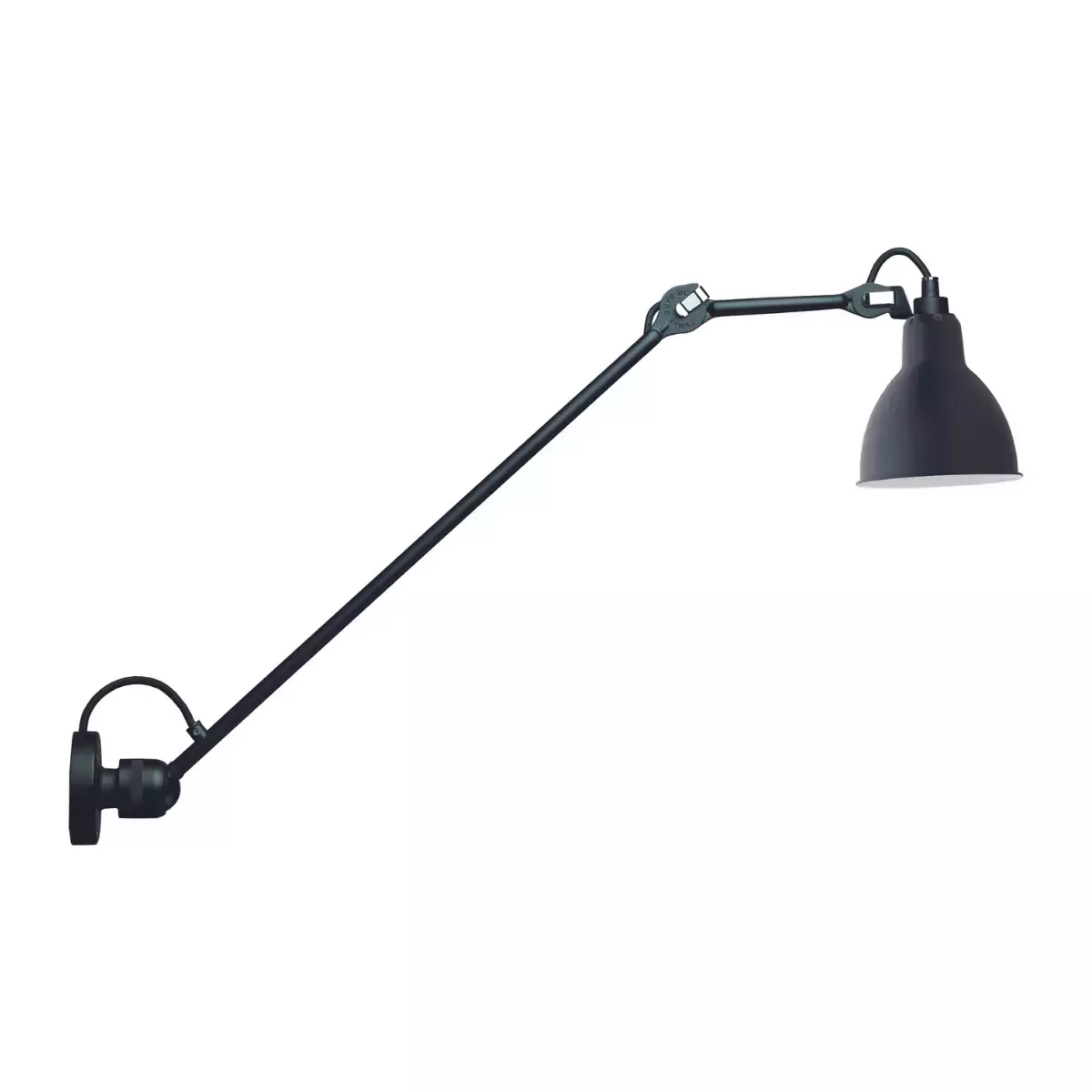 DCW:: Lampa ścienna / sufitowa Lampe Gras N°304 czarna rozm. L 