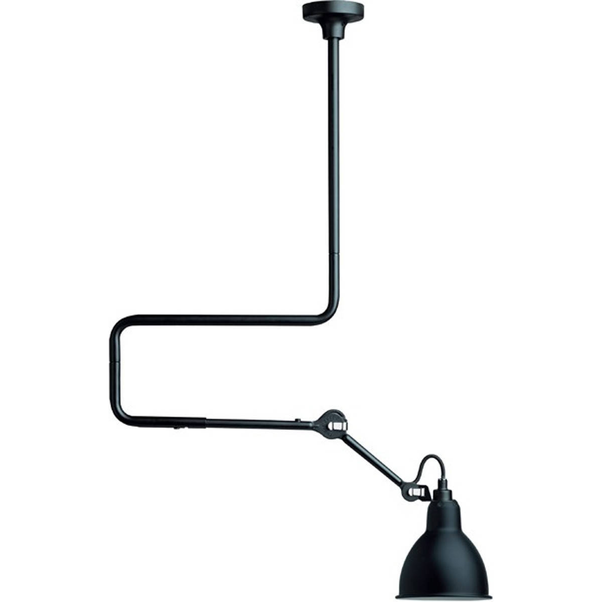 DCW:: Lampa sufitowa Lampe Gras N°312 czarna śr. 14 cm