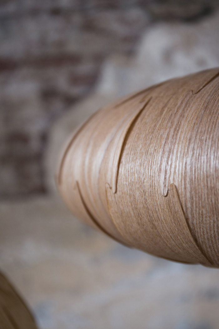 Dutchbone :: Lampa wisząca drewniana Bond owalna