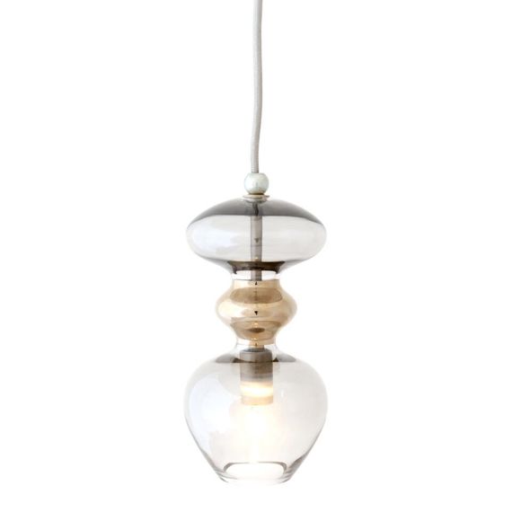 EBB & FLOW :: Lampa wisząca Futura szara przydymiona śr. 11 cm