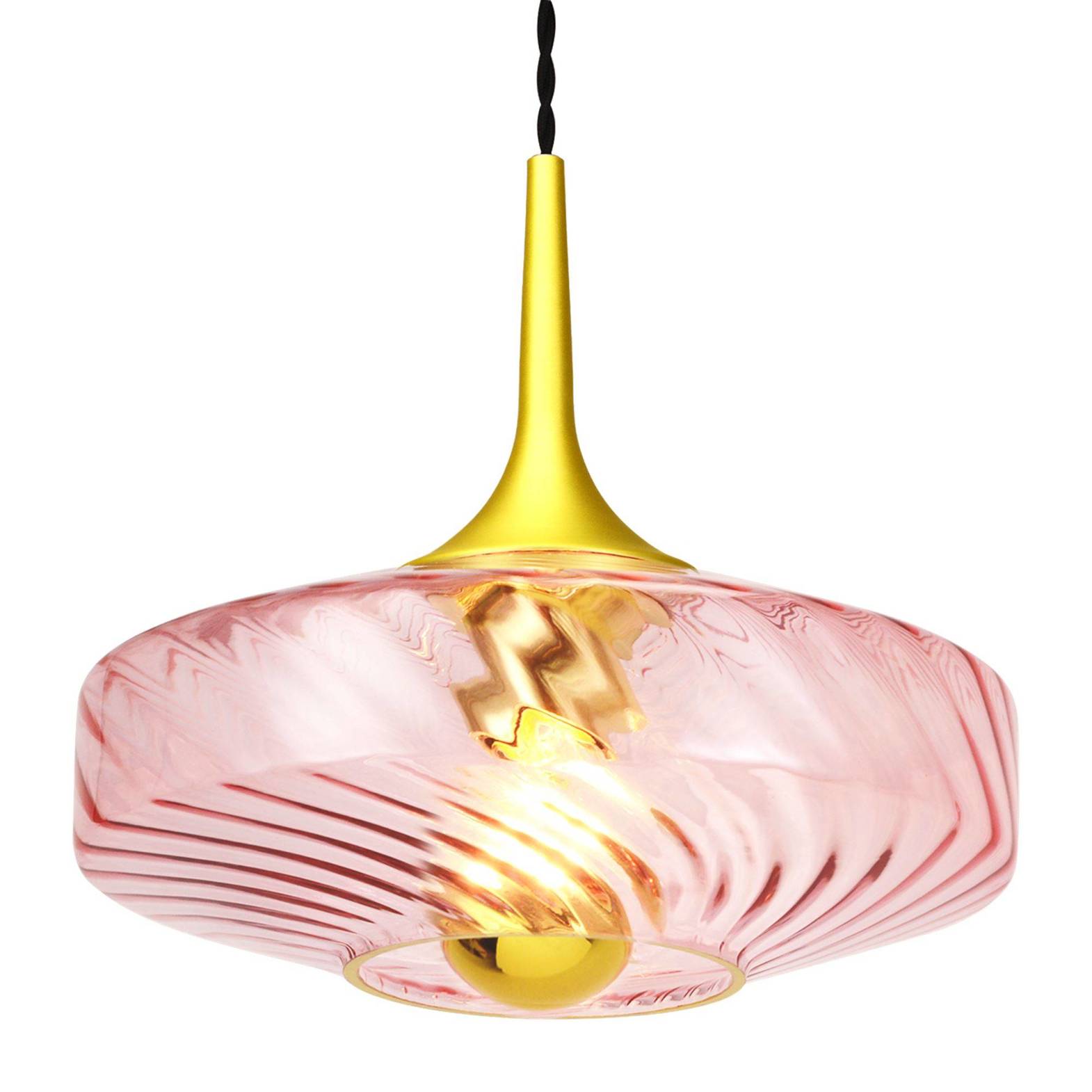 Elements Lighting :: Lampa wisząca Roxanne różowa śr. 28 cm