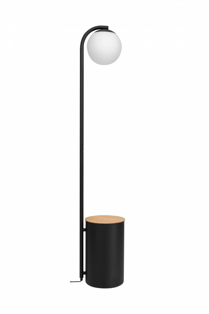 Kaspa :: Lampa podłogowa  Botanica Deco XL Wood czarna  wys. 147 cm