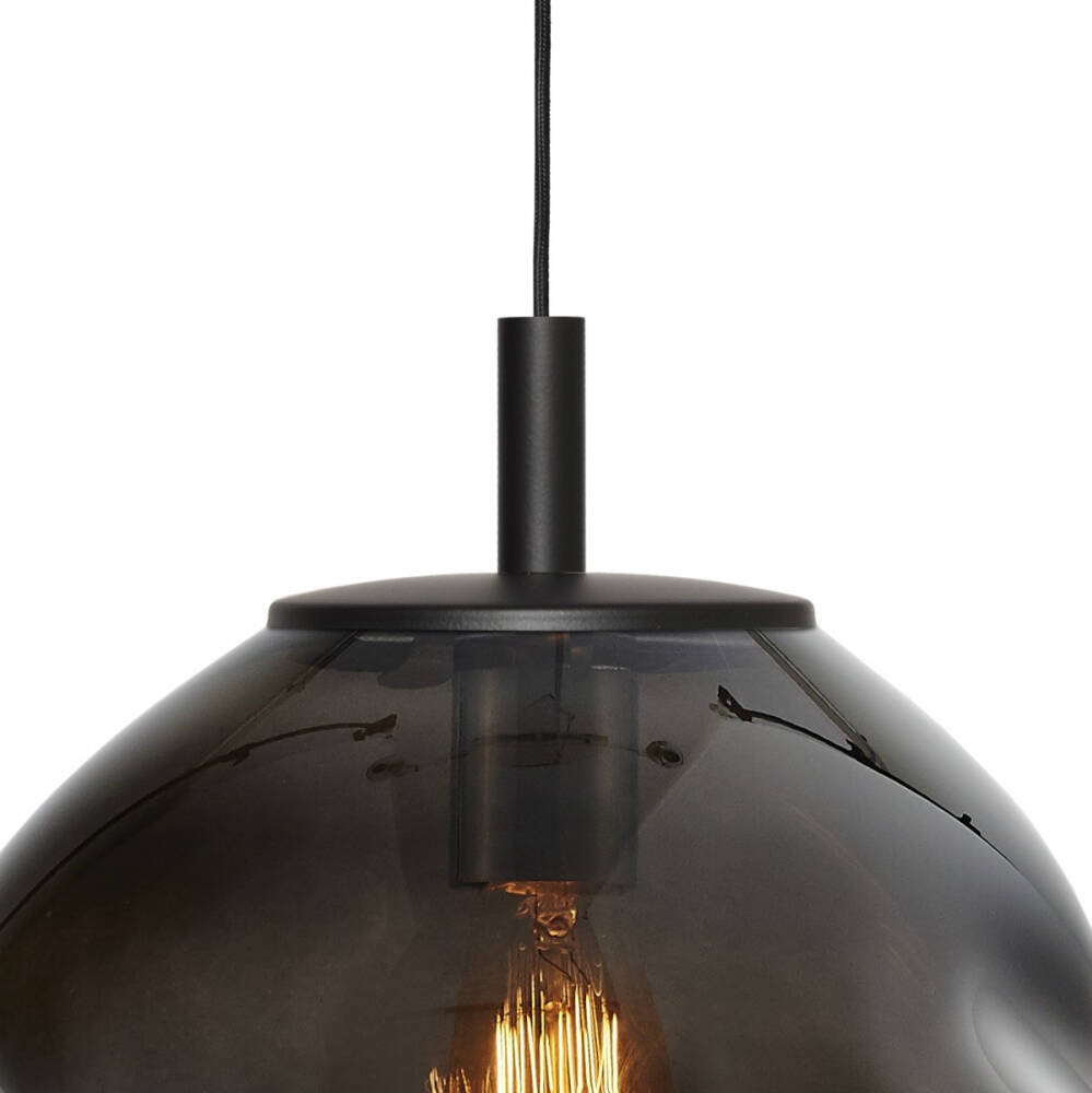 Kaspa :: Lampa wisząca Avia Black rozm. M czarna śr. 30 cm