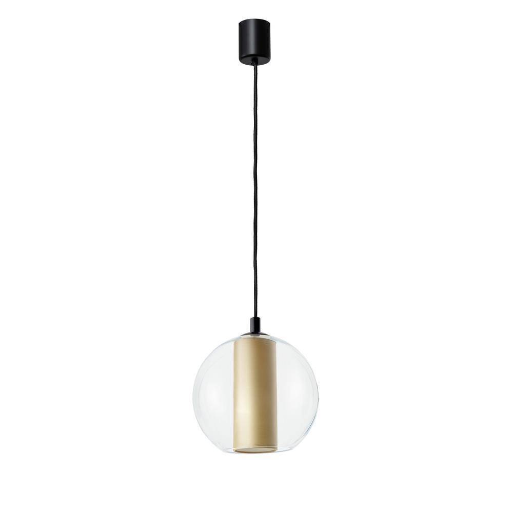 Kaspa :: Lampa wisząca Merida Black złota śr. 30 cm rozm. M