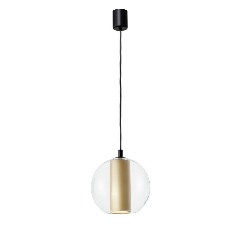 Kaspa :: Lampa wisząca Merida Black złota śr. 30 cm rozm. M