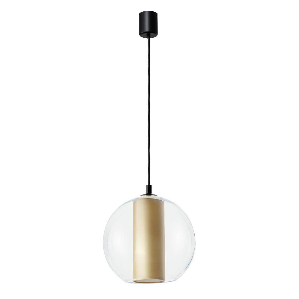 Kaspa :: Lampa wisząca Merida Black złota śr. 35 cm rozm. L