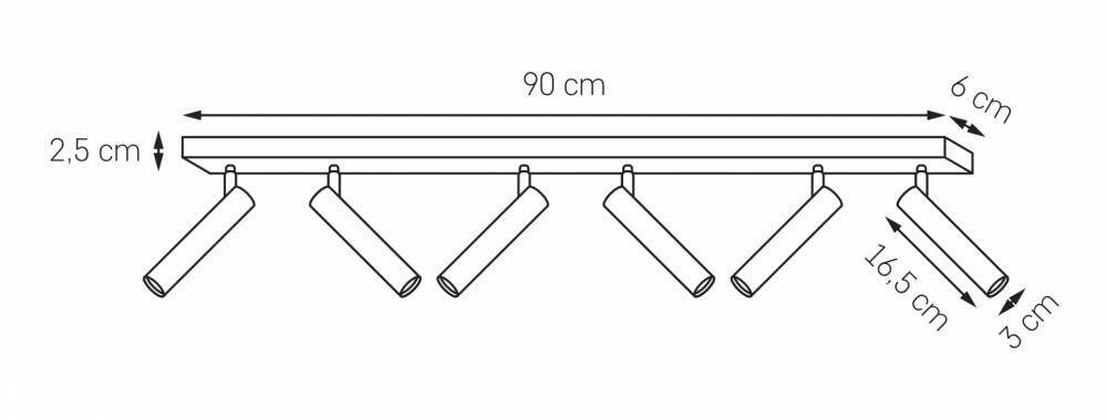 Kaspa :: Listwa Roll 6 New czarna szer. 90 cm