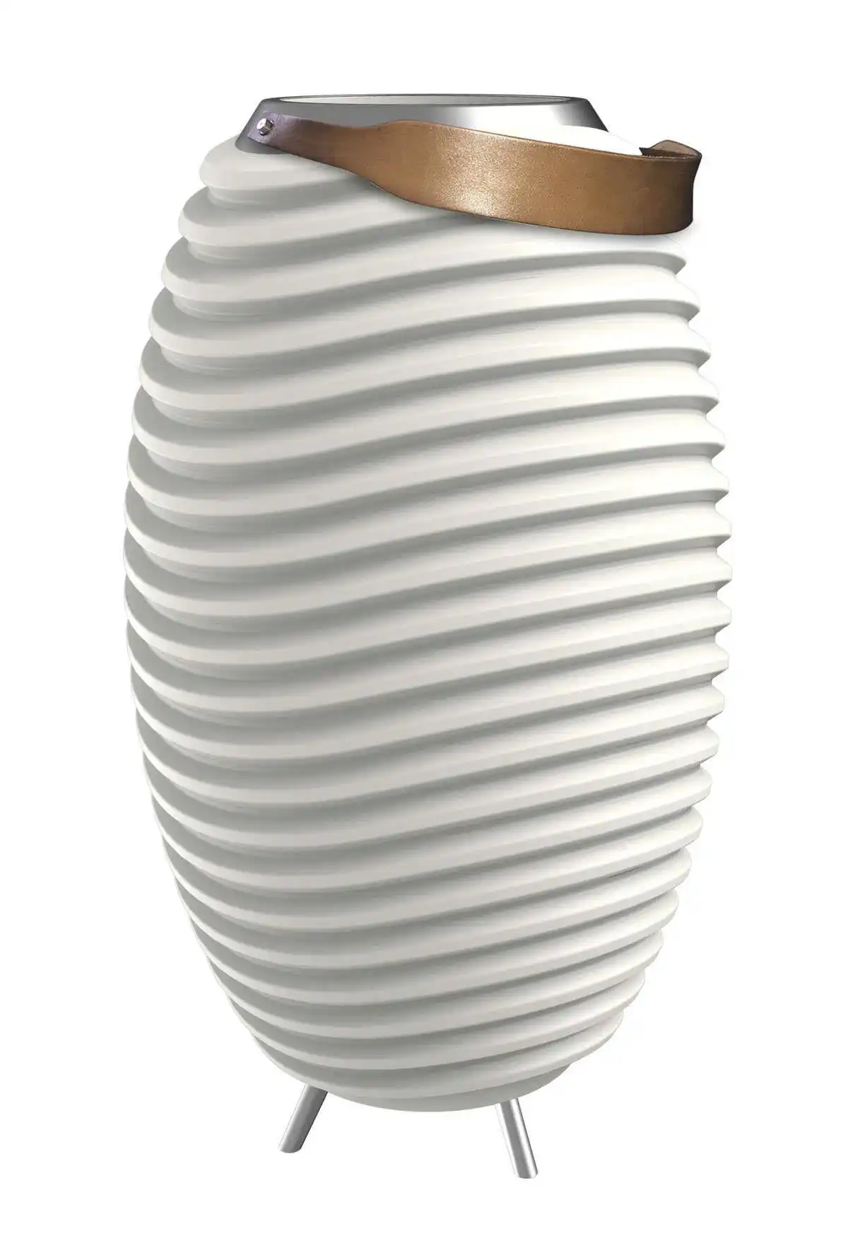 Kooduu :: Lampa ogrodowa / głośnik / cooler Synergy biała wys. 71 cm