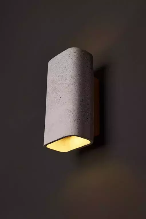 LOFTLIGHT :: Lampa ścienna / kinkiet ConTeak  szary wys. 23,5 cm