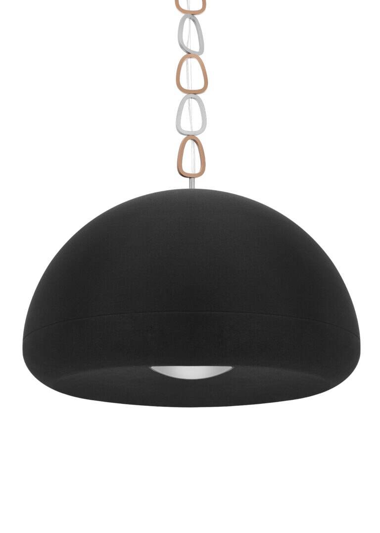 LOFTLIGHT :: Lampa wisząca Porchia welwetowa śr. 80 cm czarna