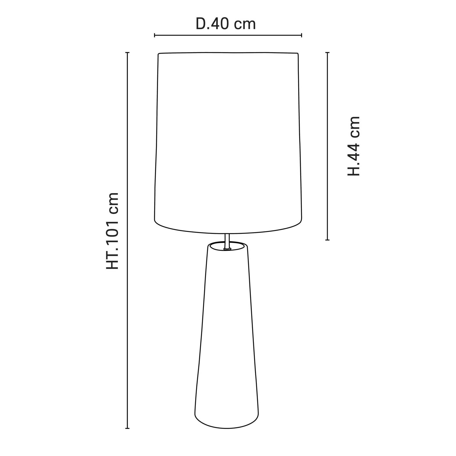 Market Set :: Lampa stołowa Cosiness szara wys. 101 cm