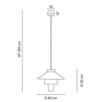 Market Set :: Lampa wisząca Ruche śr. 40 cm biała rozm. S