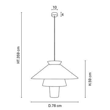 Market Set :: Lampa wisząca Ruche śr. 78 cm brązowa rozm. XL