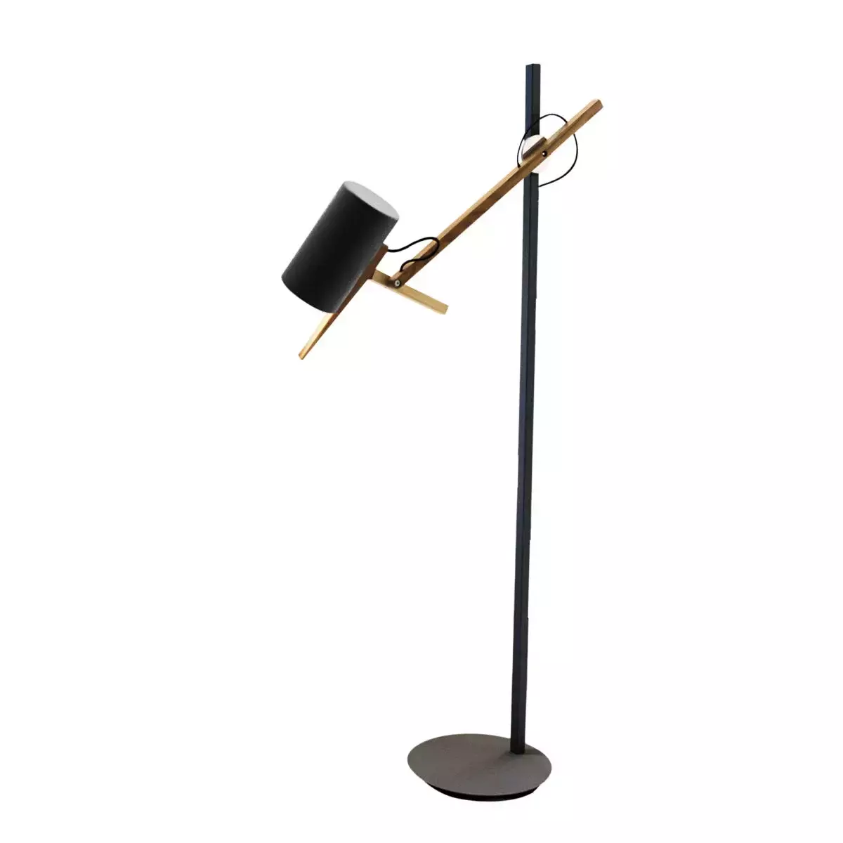 Marset :: Lampa podłogowa Scantling czarna wys. 136,2 cm