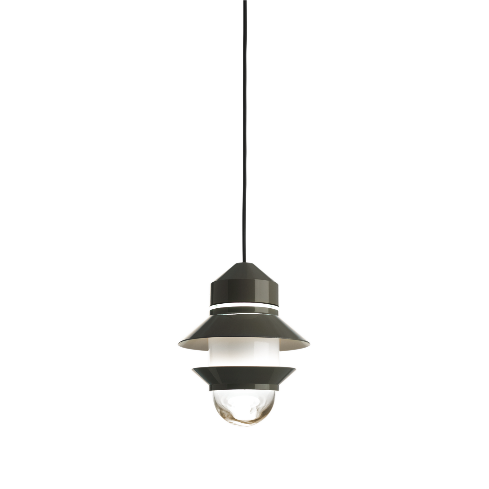 Marset :: Lampa wisząca Santorini ciemnoszara śr. 21,2 cm