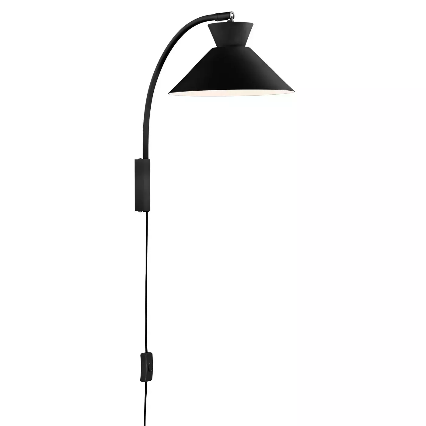 Nordlux :: Lampa ścienna / kinkiet Dial czarny wys. 40,2 cm