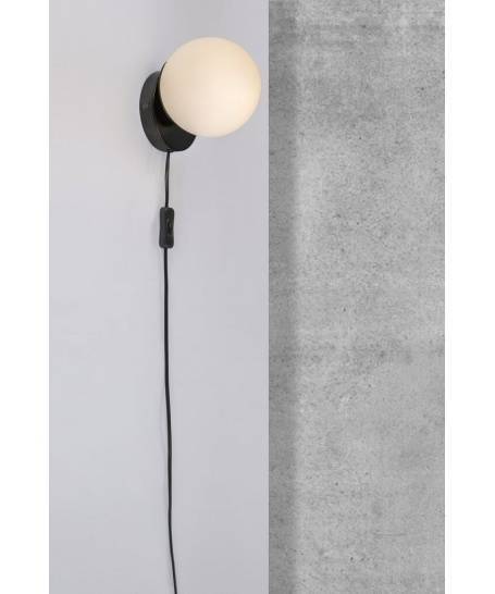 Nordlux :: Lampa ścienna / kinkiet Lilly czarna wys. 17 cm