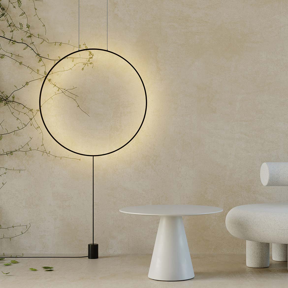 Robin :: Lampa podłogowa Ramona śr. 80 cm czarna