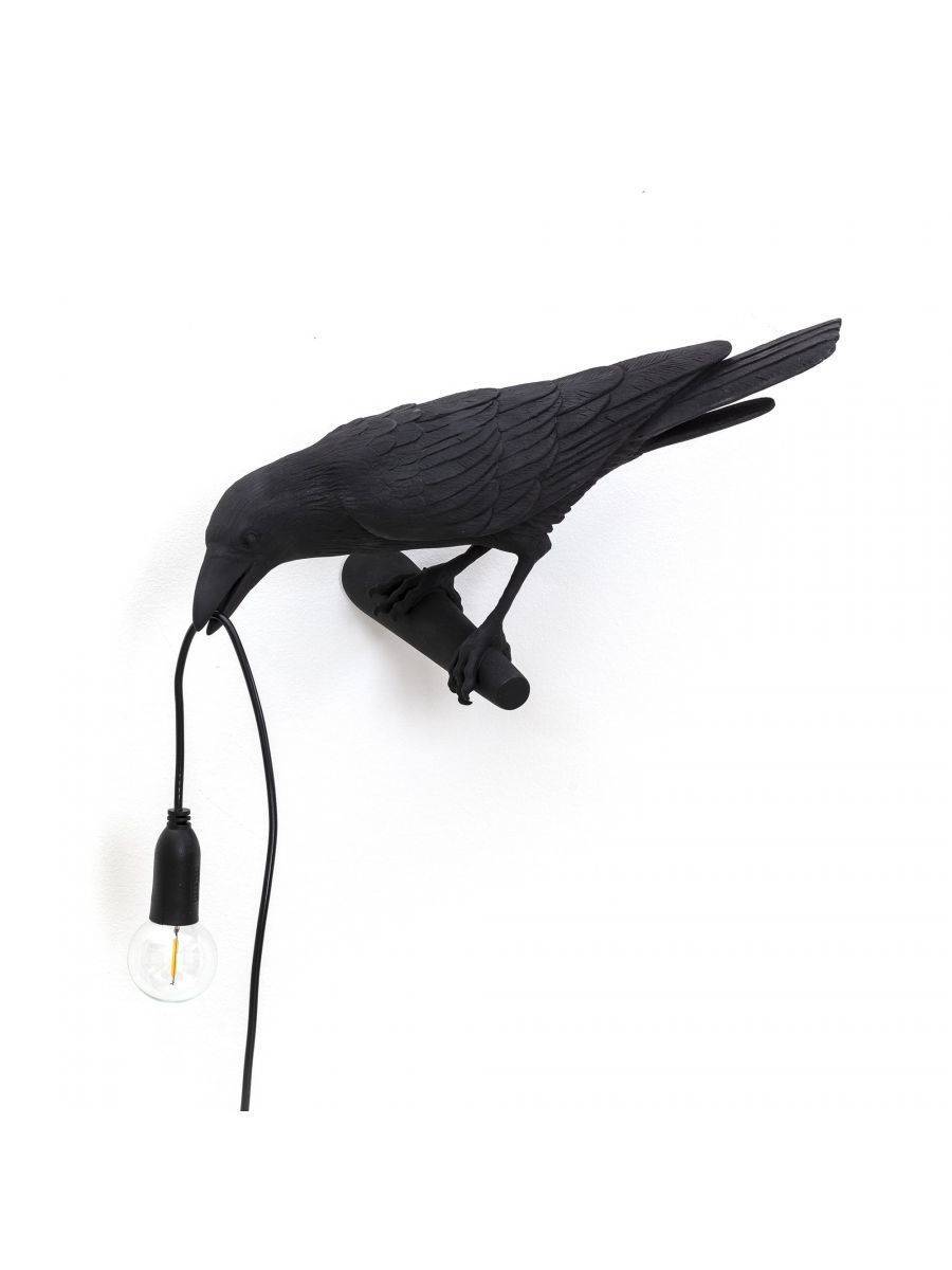 Seletti :: Kinkiet Bird Looking Left czarny