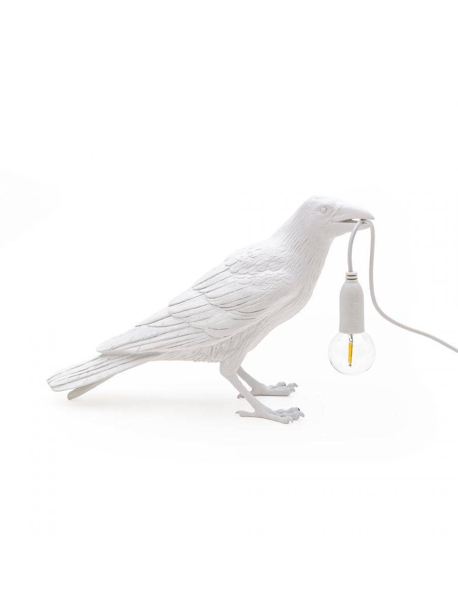 Seletti :: Lampa stołowa Bird Waiting biała