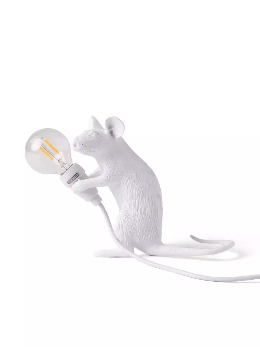 Seletti :: Lampa stołowa Mouse Mac biała