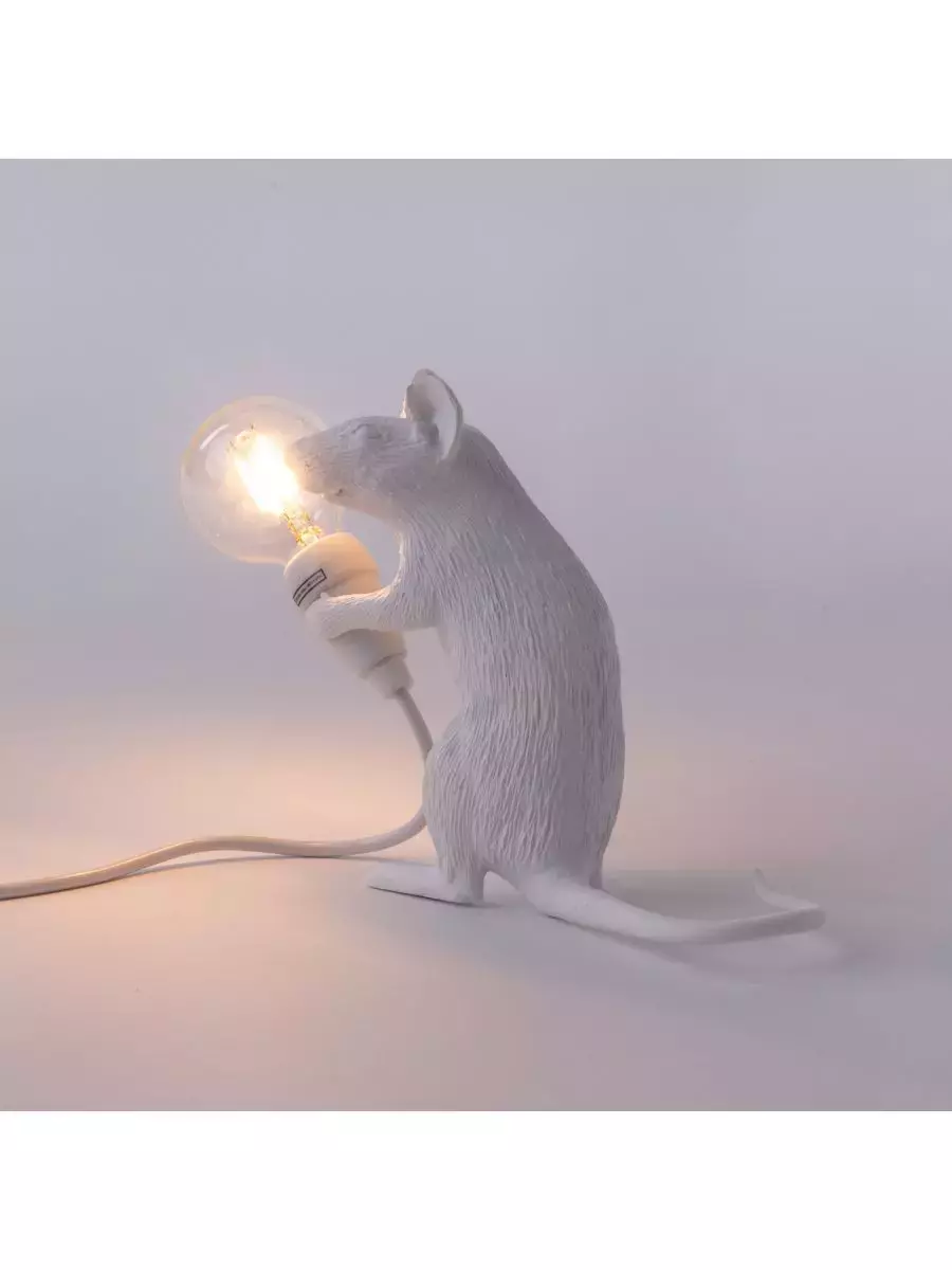 Seletti :: Lampa stołowa Mouse Mac biała