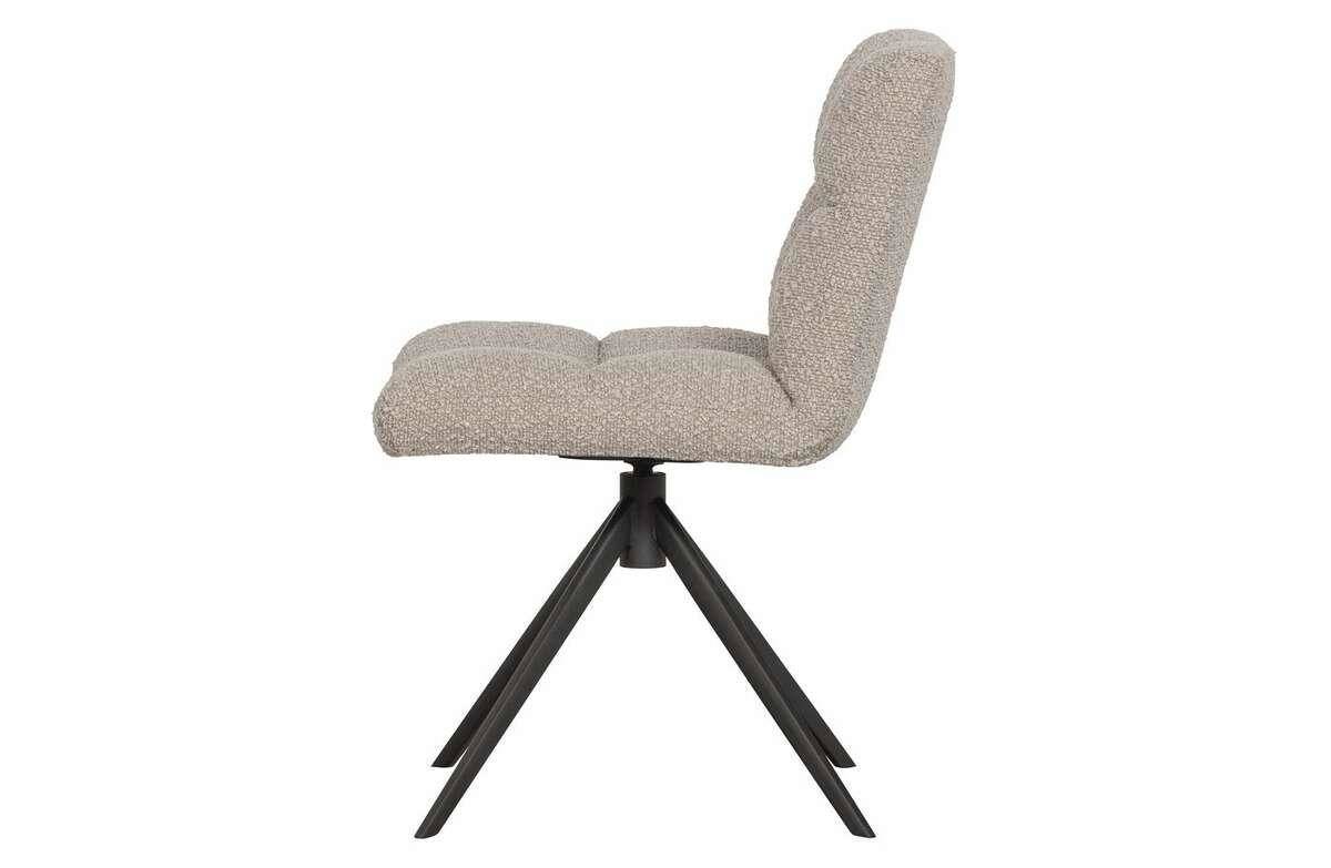 Woood :: Krzesło obrotowe do jadalni Vinny piaskowe szer. 48 cm