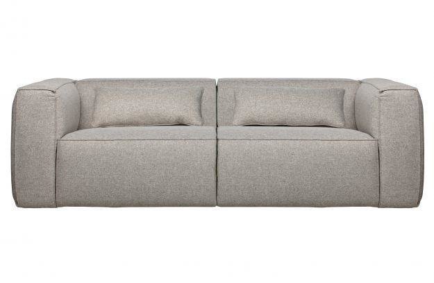 Woood :: Sofa tapicerowana Bean 3,5-osobowa jasnoszara