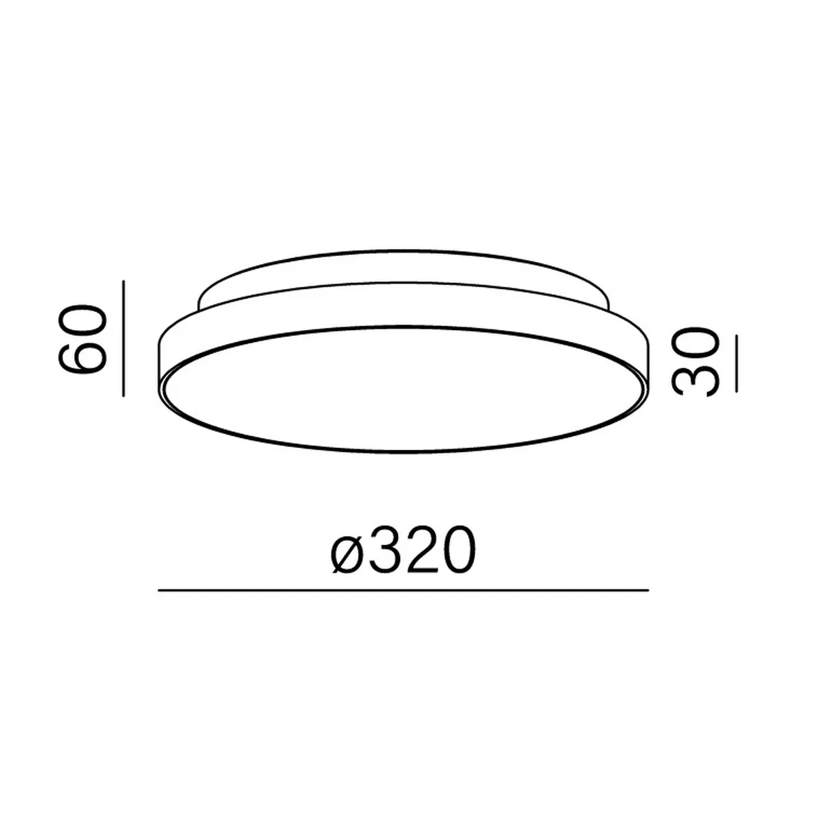 AQForm :: Oprawa natynkowa Blos round distance LED hermetic miedziana śr. 32 cm