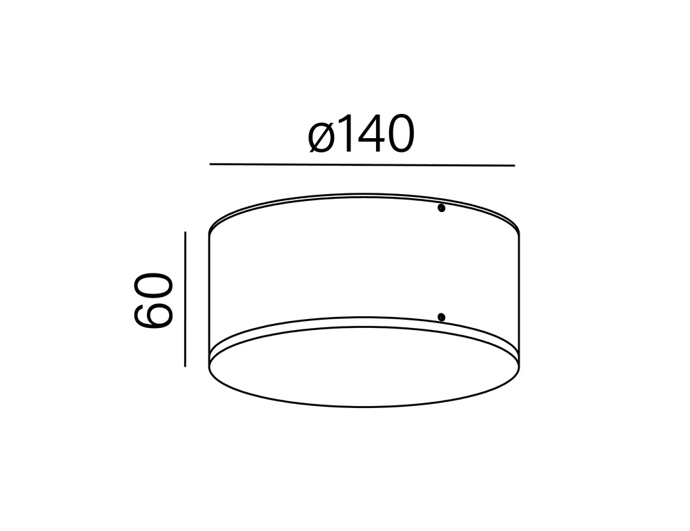 Aqform :: Oprawa natynkowa Only round 6 LED 230V biała śr. 14 cm