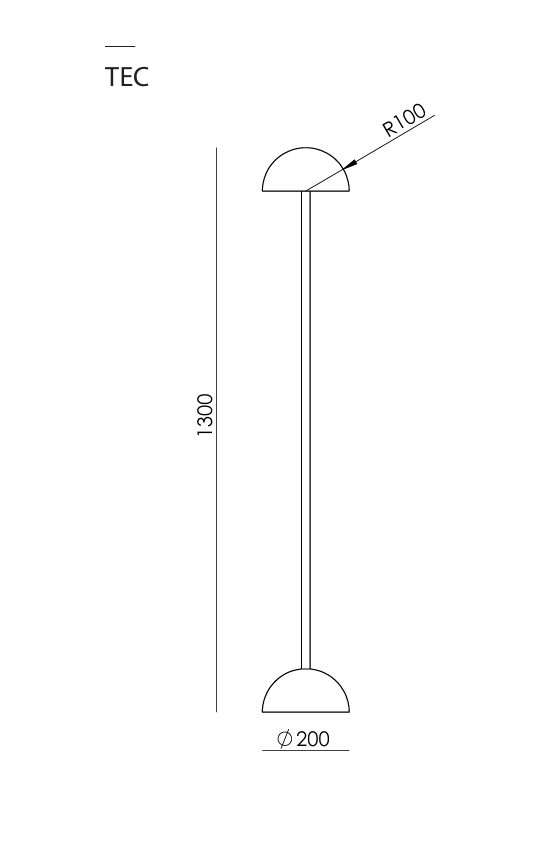 Aromas :: Lampa podłogowa Big Dussa wys.130 cm trawertyn