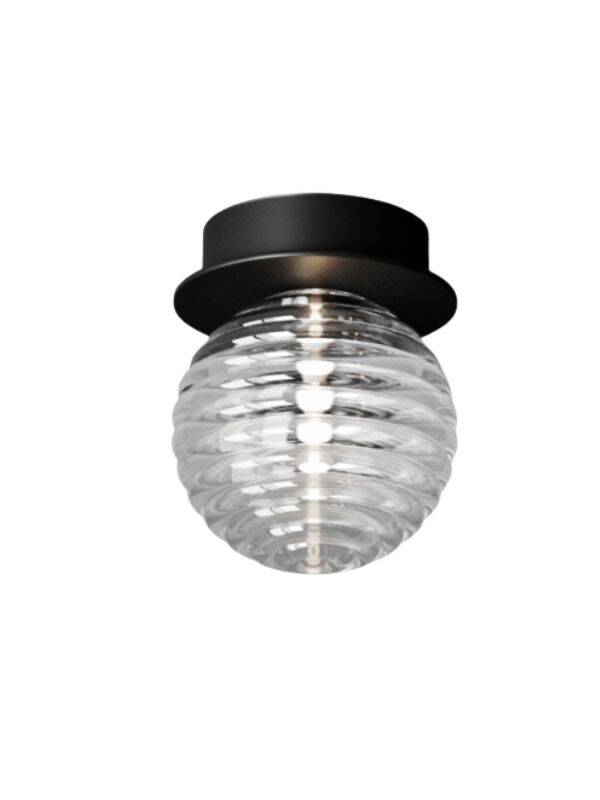 Aromas :: Lampa sufitowa / plafon Doul czarny śr. 10 cm