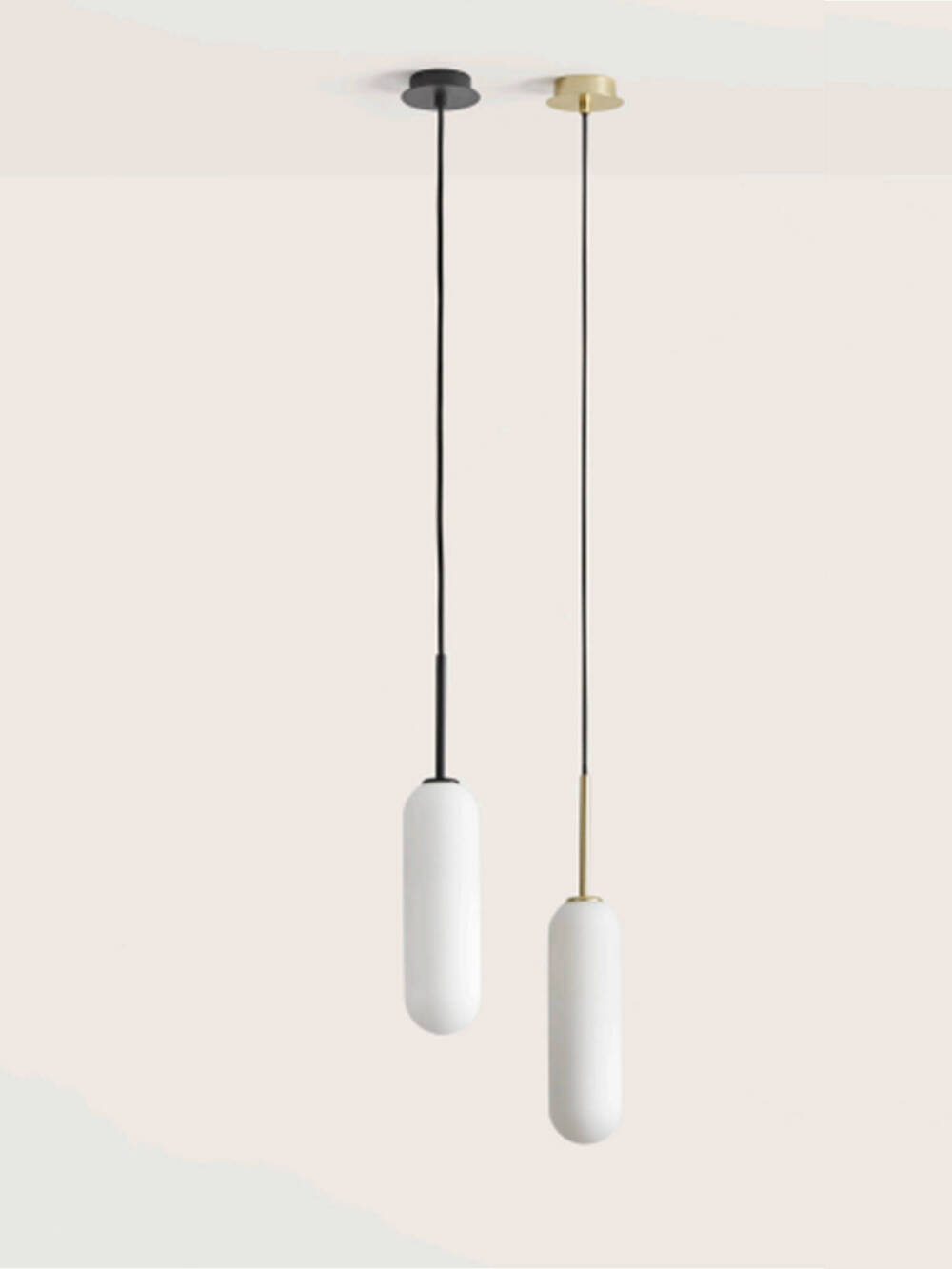 Aromas :: Lampa wisząca Atil wys. 30,3 cm złoto-biała