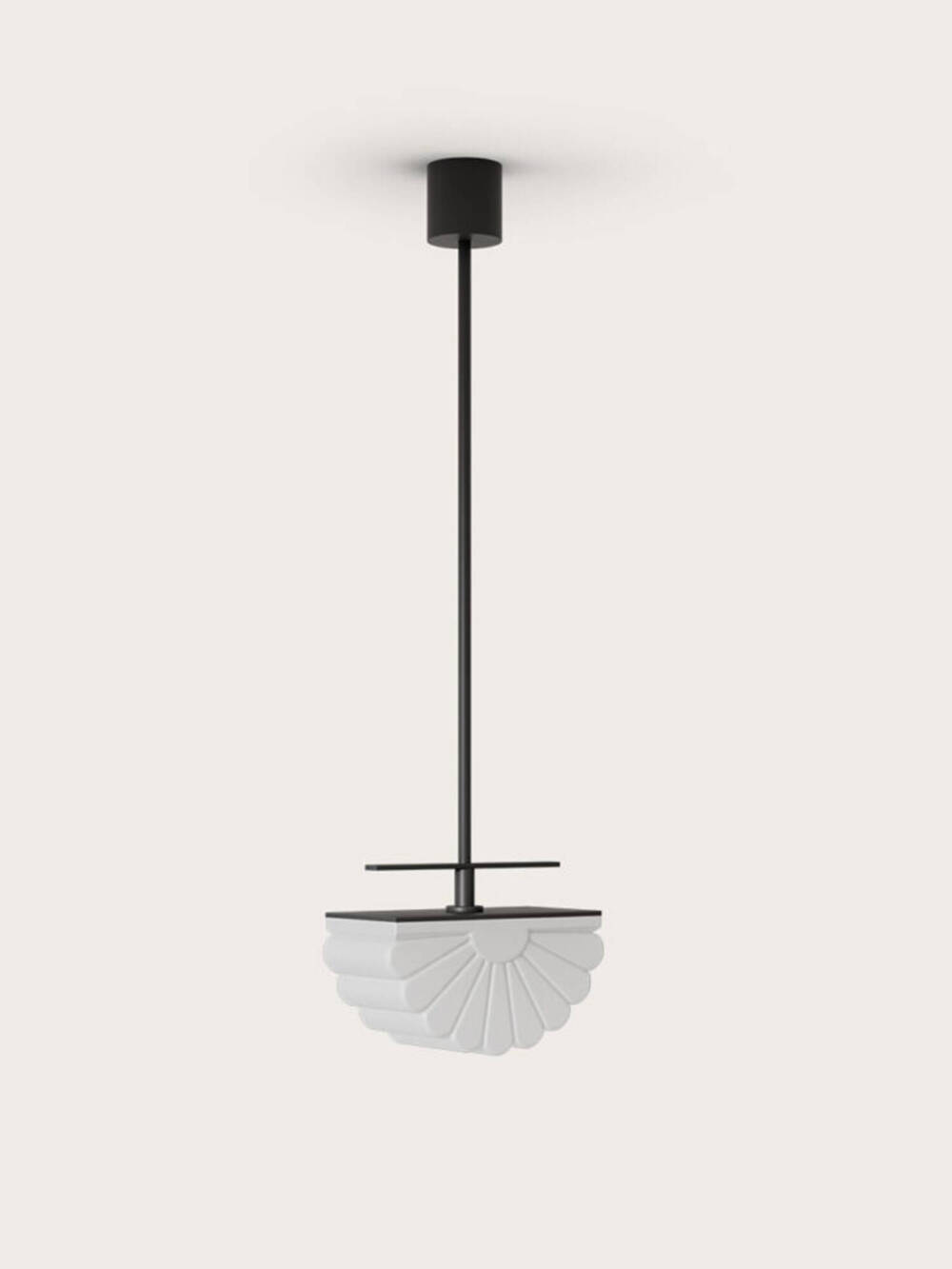 Aromas :: Lampa wisząca Gina szer. 20 cm biało-czarna