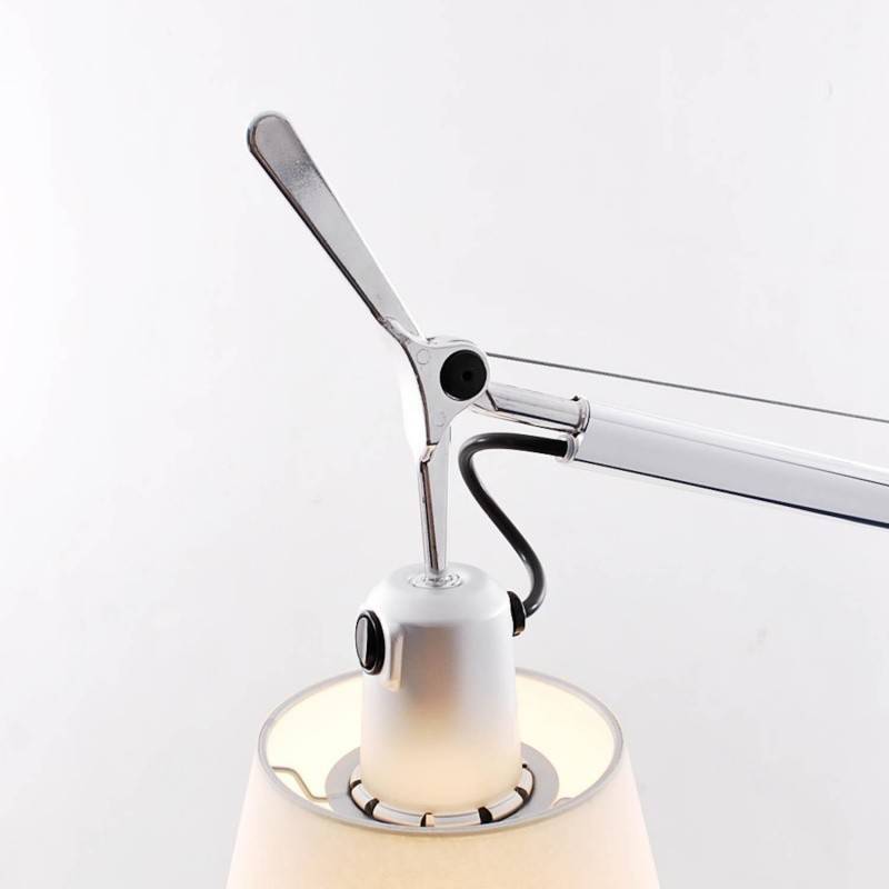 Artemide :: Lampa biurkowa Tolomeo Basculante srebrno-beżowa wys. 75 cm