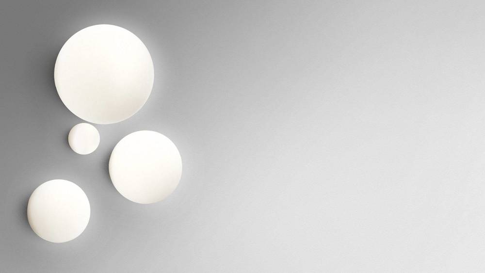 Artemide :: Lampa ścienna / kinkiet Dioscuri Parete/Soffitto biała śr. 14 cm