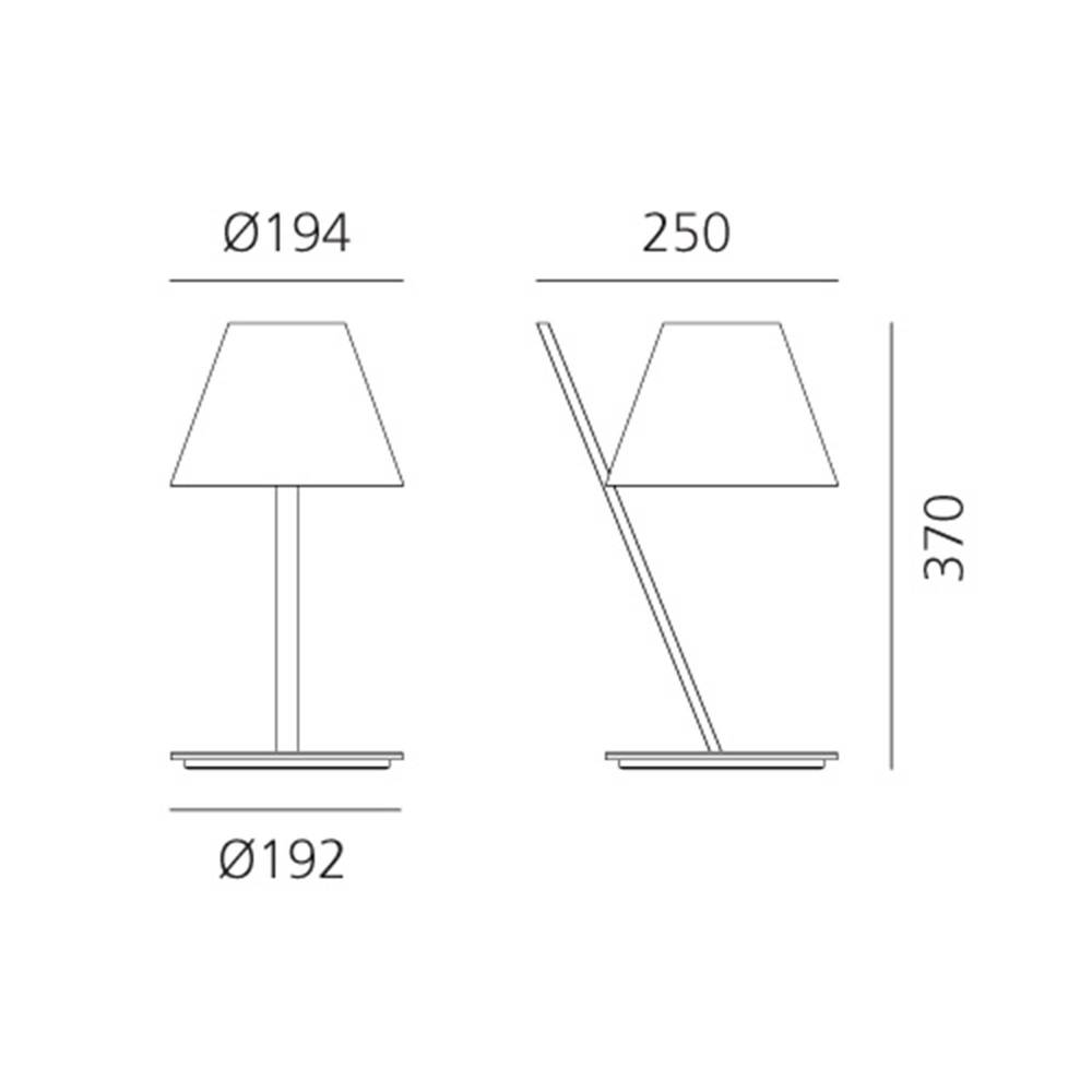 Artemide :: Lampa stołowa La Petite czarna wys. 37 cm