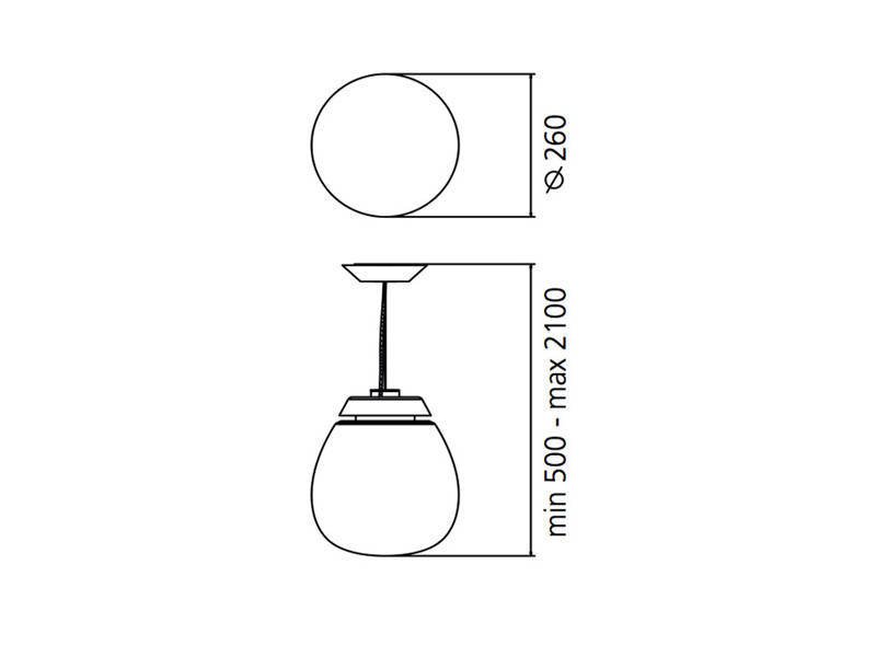 Artemide :: Lampa wisząca Empatia szklana transparentna śr. 26 cm