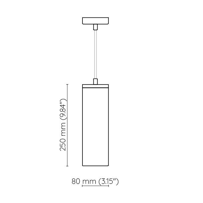 Embassy Interiors :: Lampa wisząca Kopenhaga czarna wys. 25 cm