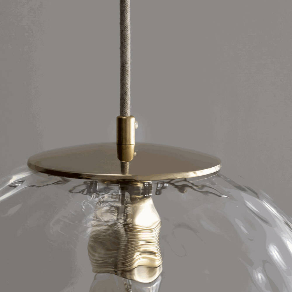 Embassy Interiors :: Szklana lampa kula transparentna refleksyjna śr. 30 cm