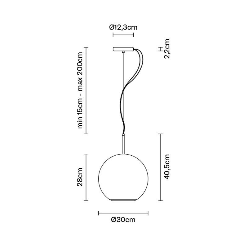 Fabbian :: Lampa wisząca Beluga D57 wys. 40,5 cm