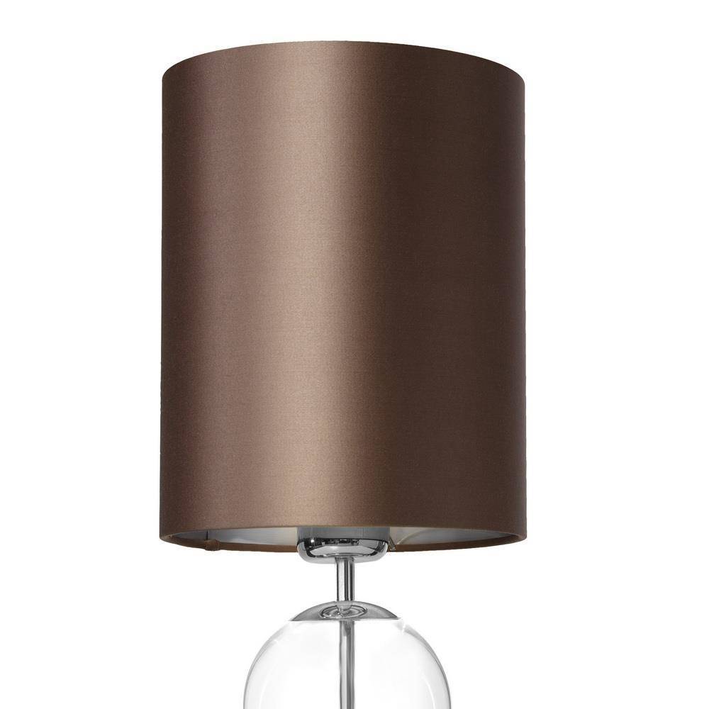 Kaspa :: Lampa stołowa Zoe transparentno-brązowa wys. 54 cm